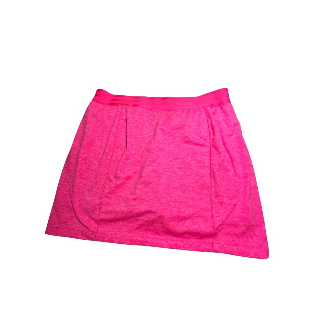 Adidas Golf Skort Womens Large Pink Heathered Athletic Tennis Skirt Activewear